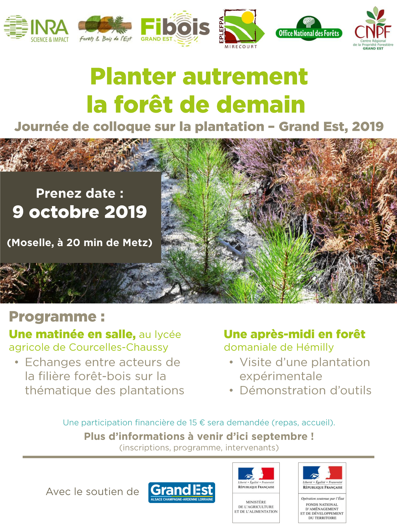 Plantez autrement la forêt de demain Moselle 09/10/2019